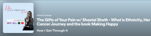 <p>
 <img data-src="dog.jpg" alt="Podcast Banner: Gift of Your Pain w/Sheetal Sheth.">
 Sheetal Sheth spoke with Bhavna ...
</p>